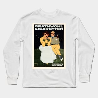 GRATHWOHL CIGARETTEN by Ludwig Hohlwein Vintage German Cigarettes Advertisement Long Sleeve T-Shirt